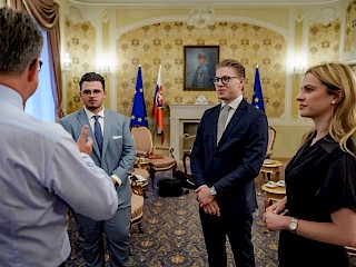 Fotogaléria k článku "O čom je reč? S Miroslavom Lajčákom"