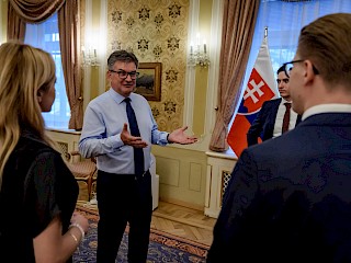 Fotogaléria k článku "O čom je reč? S Miroslavom Lajčákom"