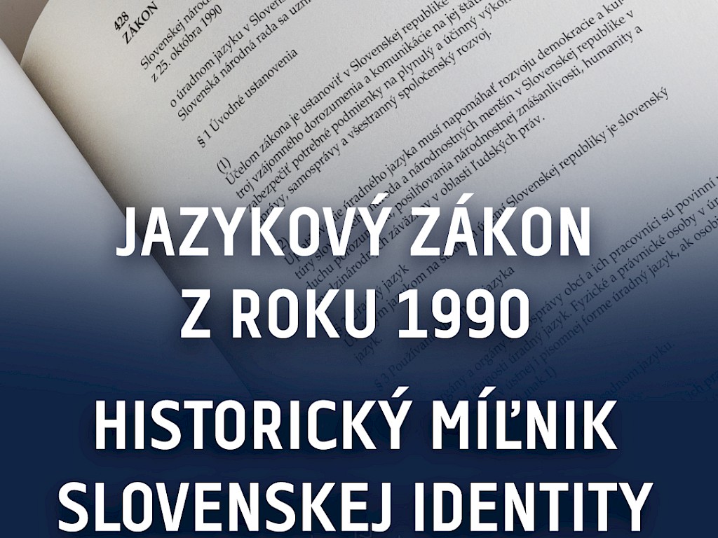 Fotogaléria k článku "Schválenie jazykového zákona z roku 1990 – historický míľnik slovenskej identity"